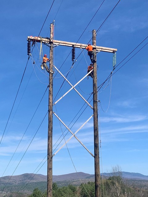 NO FISHING, but if you do, be careful of overhead powerlines